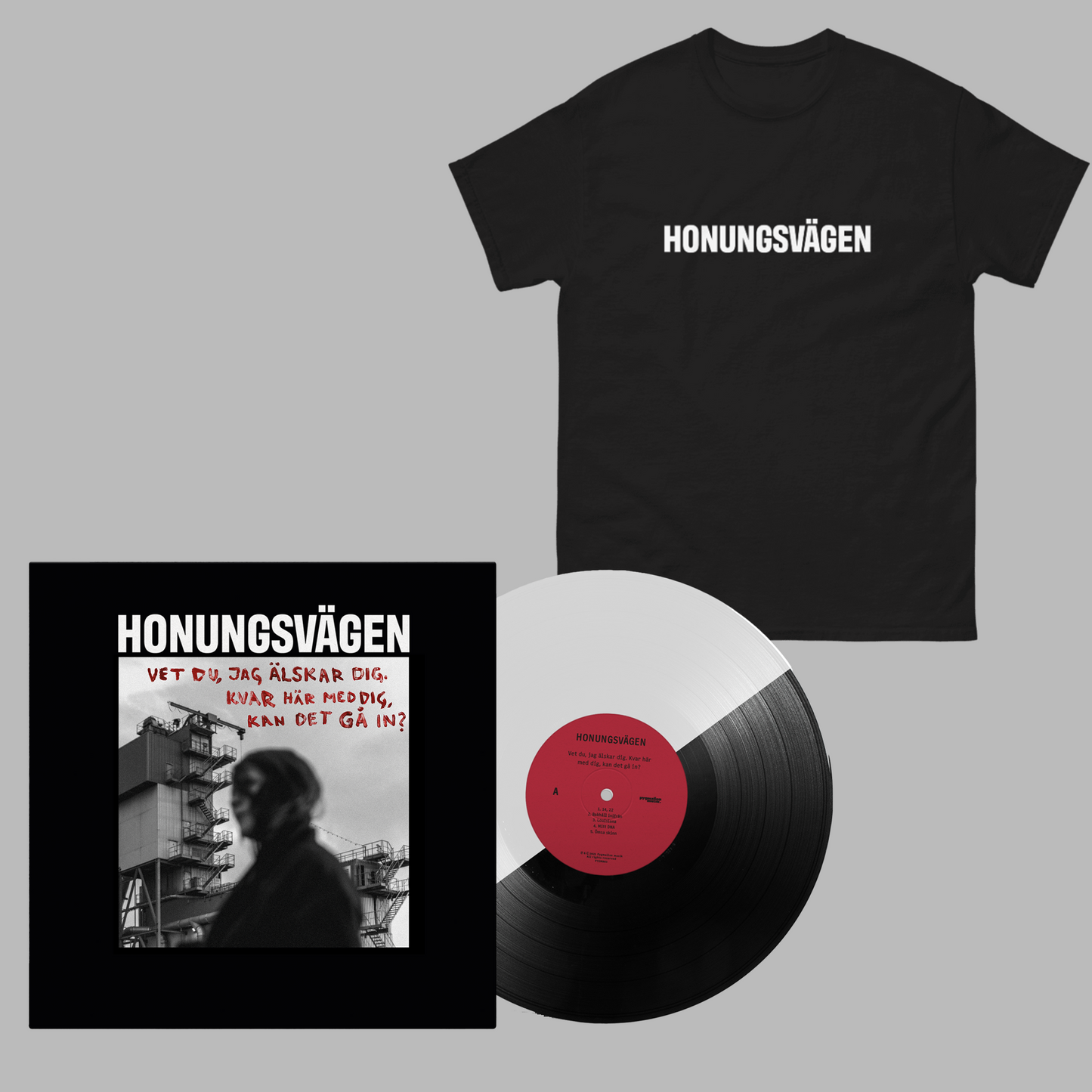 Honungsvägen - Vet du, jag älskar dig. Kvar här med dig, kan det gå in? - VINYL + T-SHIRT
