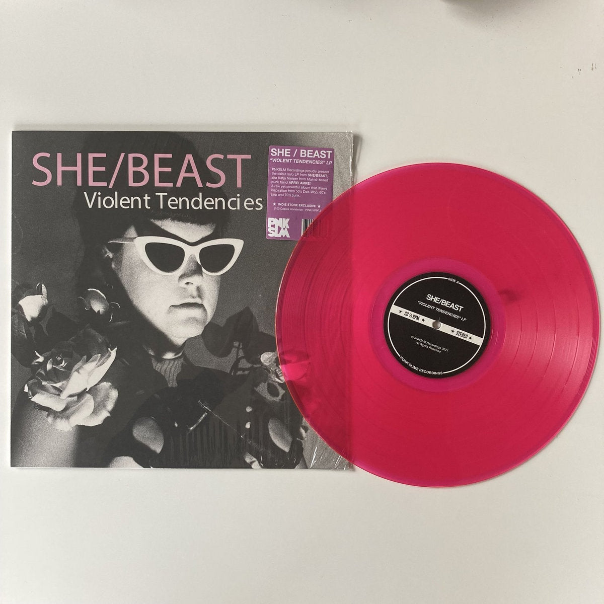 She/Beast - Violent Tendencies (transparent pink vinyl)