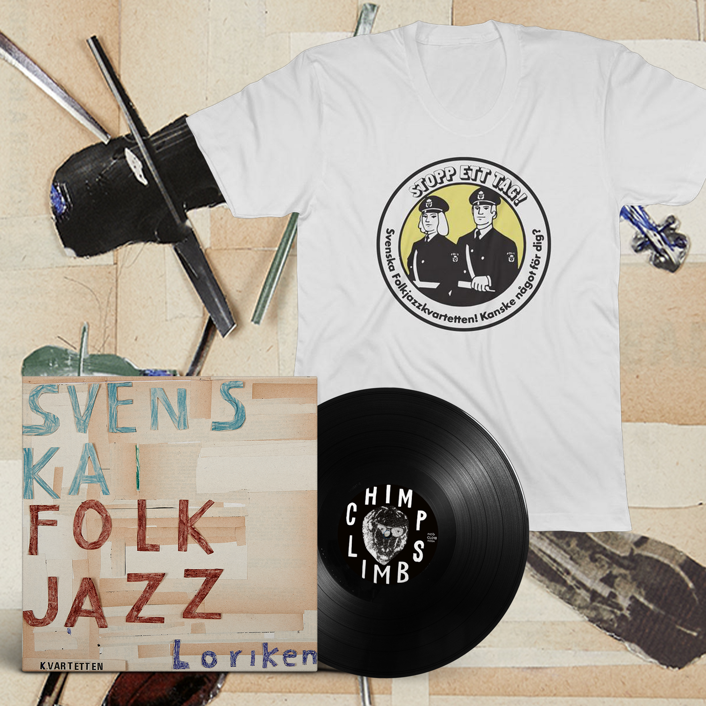 Svenska Folkjazzkvartetten - Loriken 12" EP (Deluxe bundle)